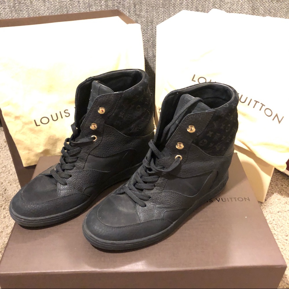 Louis Vuitton Wedge Sneakers - Black